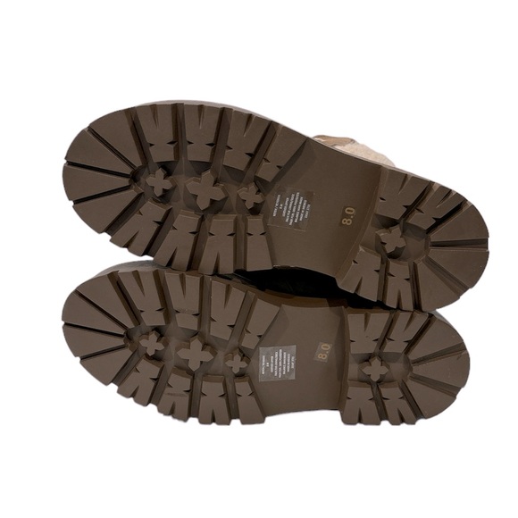 Steve Madden Women’s Reyen Platform Boots Oatmeal Suede‎ Size 8 M - Picture 5 of 8